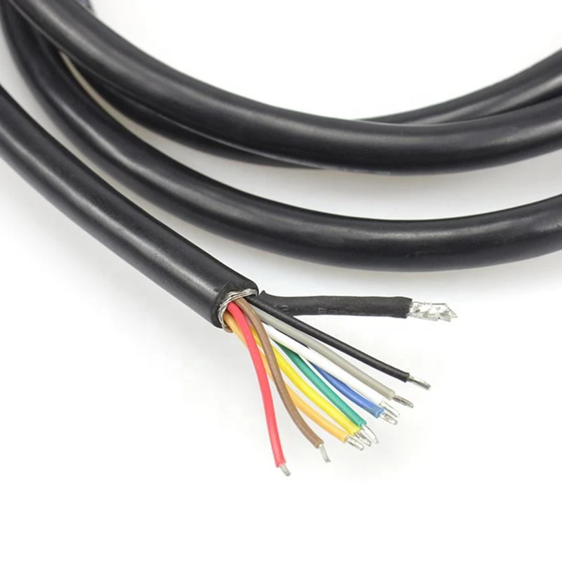 Mini Din 9 pin MD9 male Connector to open Cable