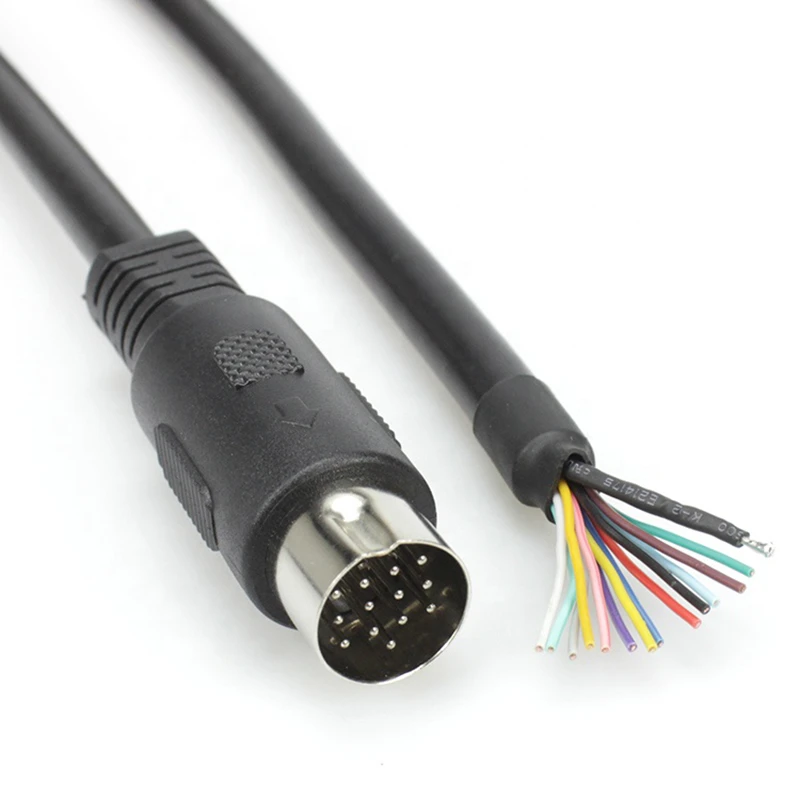 13 Pin Din male plug pigtail cable