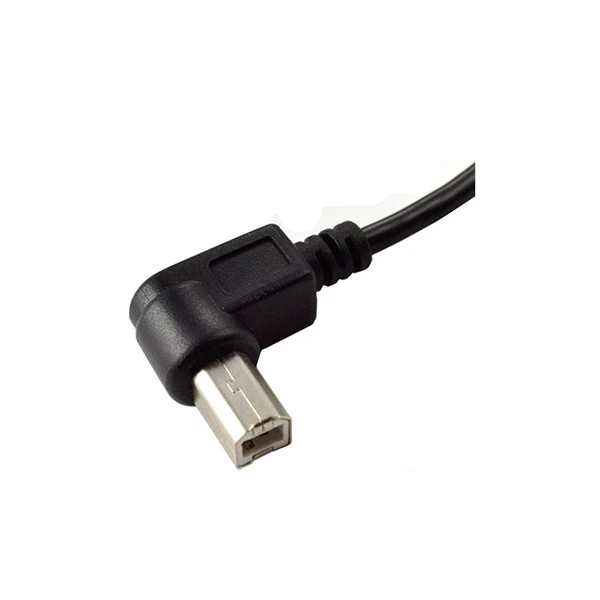 Left Angle USB 2.0 B Male To Female Extension Cable